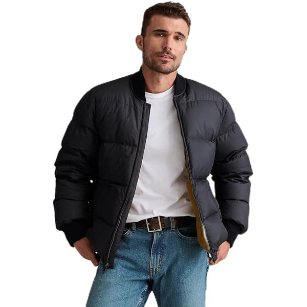 Eddie Bauer Men's 1936 Skyliner Model Down Jacket, Black, Small at